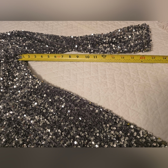 🤩Host Pick❤️NWT Selfie Leslie Sequined Mini Dress Women's Sz Large/US 8 - Picture 11 of 16
